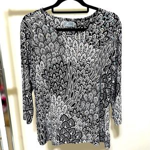 JM Collection Large Sparkling multicolor top. Brand New took tags off.